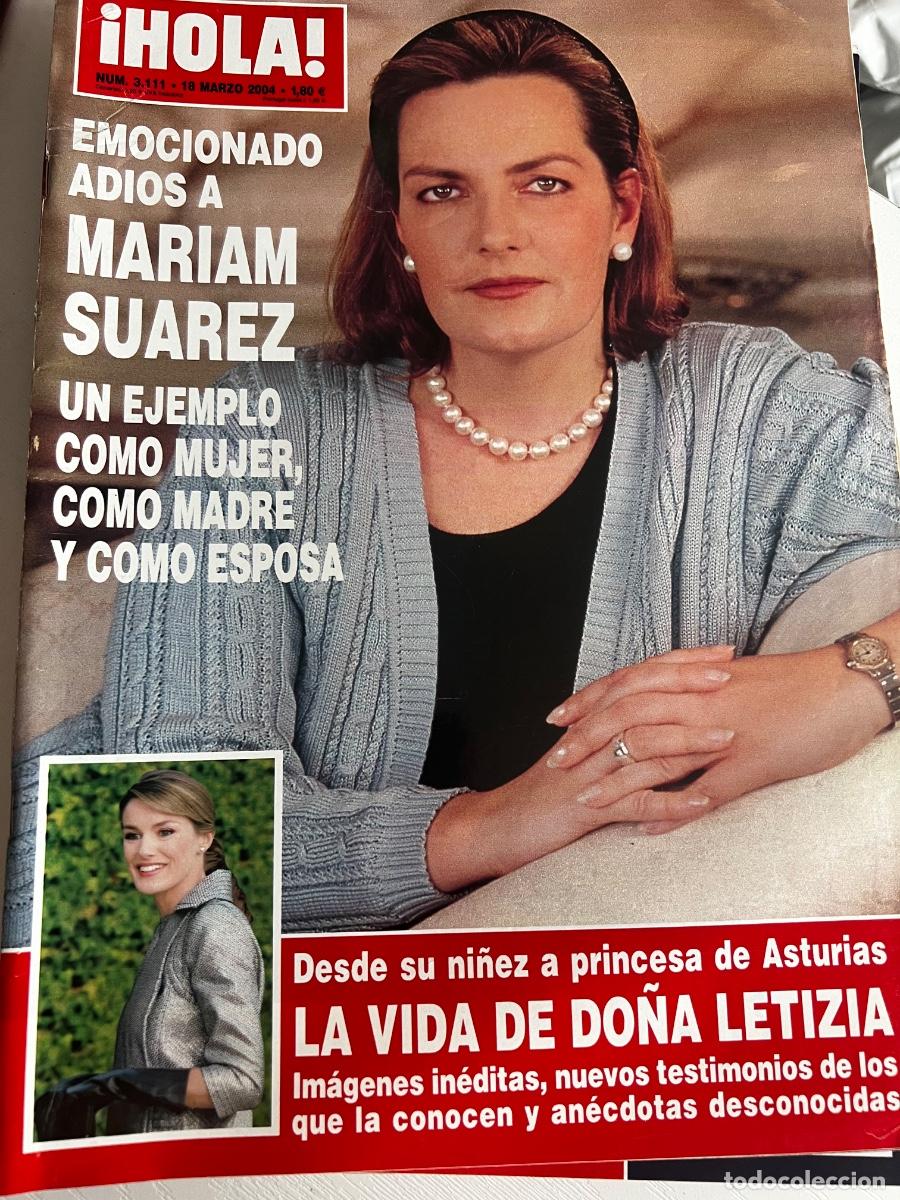 Coleccionismo de Revista Hola: HOLA! N&ordm; 3111. MARZO 2004. EMOCIONADO ADI&Oacute;S A MIRIAM SU&Aacute;REZ. UN EJEMPLO COMO MUJER, MADRE Y ESPOSA