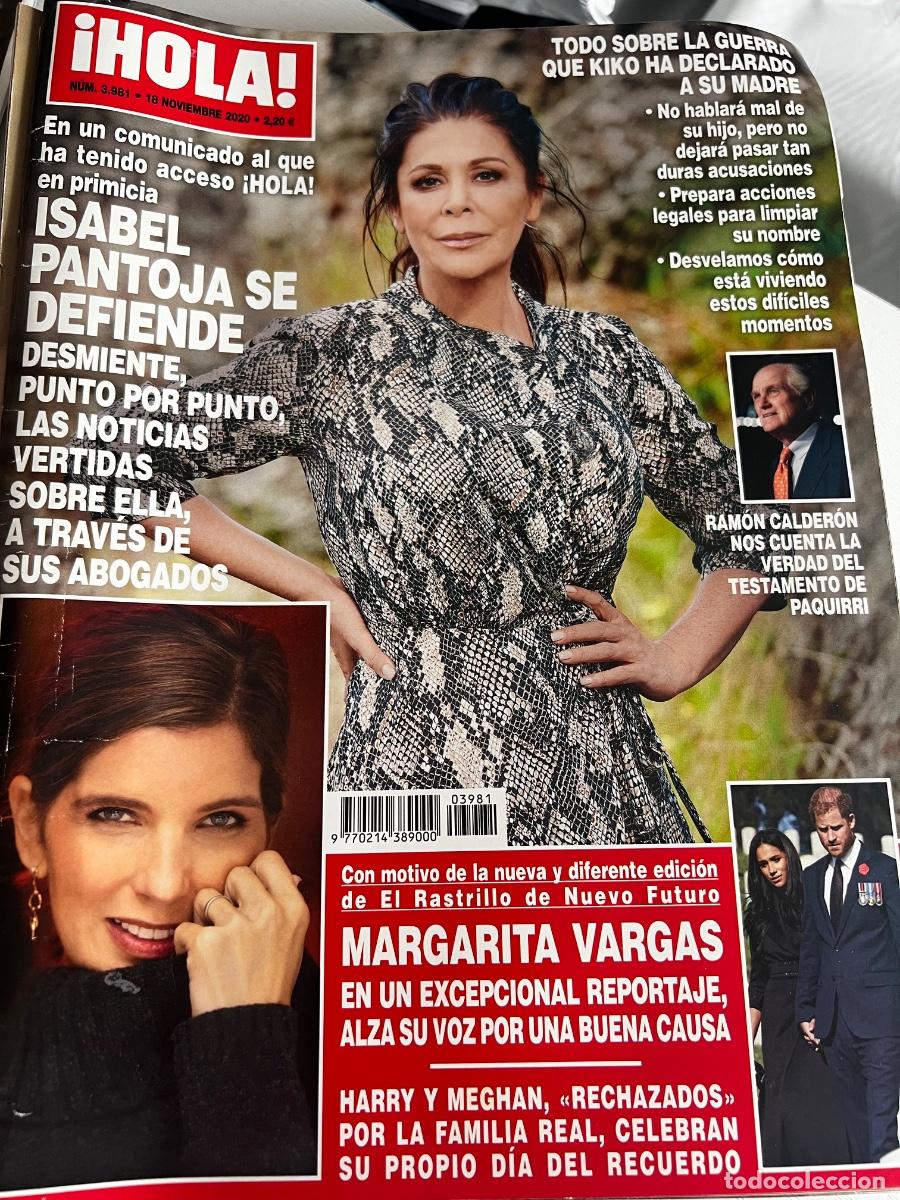 Coleccionismo de Revista Hola: HOLA! N&ordm; 3981. NOVIEMBRE 2020.ISABEL PANTOJA SE DEFIENDE Y DESMIENTE PUNTO POR PUNTO LAS NOTICIAS