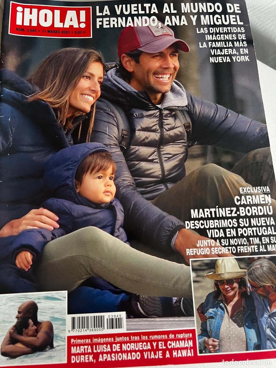 Coleccionismo de Revista Hola: HOLA! N&ordm; 3945. MARZO 2020. LA VUELTA AL MUNDO DE FERNANDO, ANA Y MIGUEL.