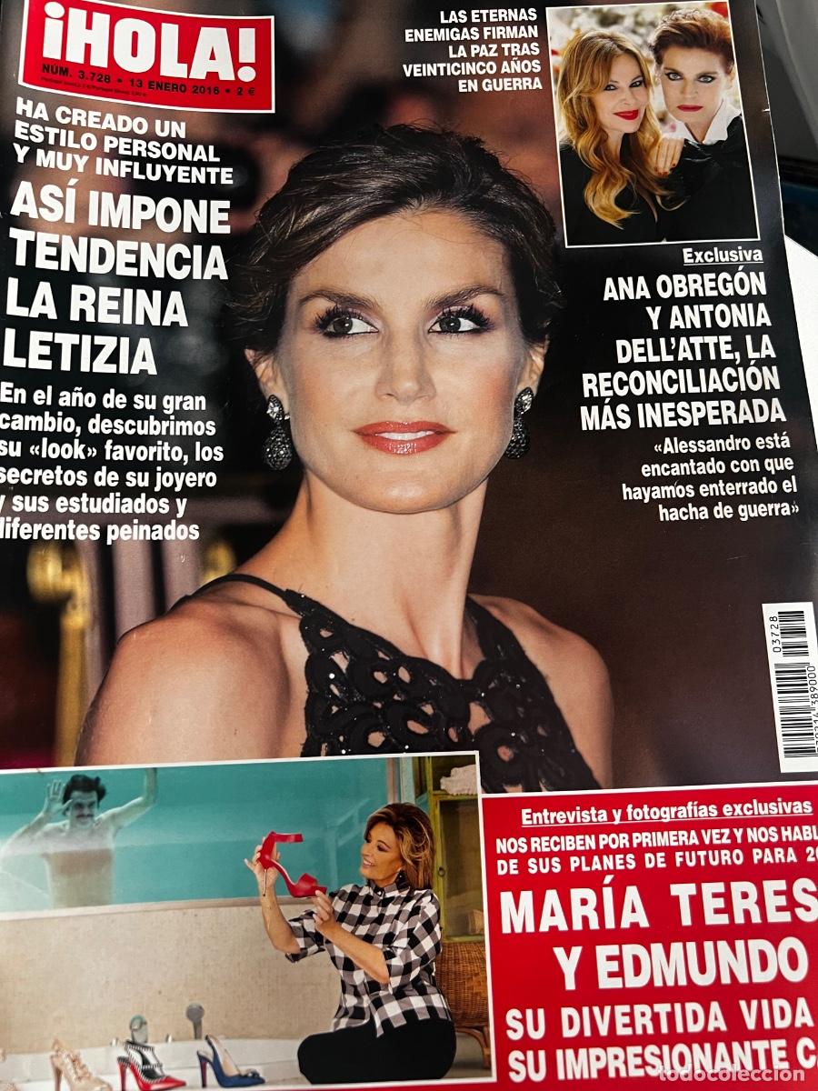 Coleccionismo de Revista Hola: HOLA! N&ordm; 3728. ENERO 2016. AS&Iacute; IMPONE TENDENCIA A LA REINA LETIZIA MUY INFLUYENTE