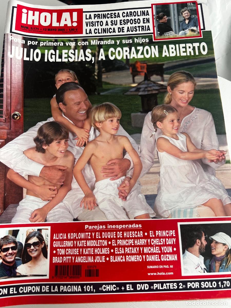 Collezionismo di Rivista &iexcl;Hola!: &iexcl;HOLA! N&ordm; 3171. MAYO 2005. JULIO IGLESIAS A CORAZ&Oacute;N ABIERTO POSA CON MIRANDA Y SUS HIJOS