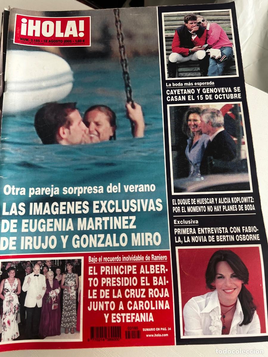 Coleccionismo de Revista Hola: &iexcl;HOLA! N&ordm; 3185. AGOSTO 2005. LAS IM&Aacute;GENES EXCLUSIVAS DE EUGENIA MART&Iacute;NEZ DE IRUJO Y GONZALO MIR&Oacute;.