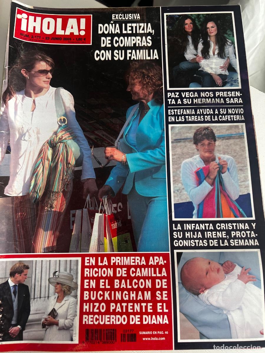 Coleccionismo de Revista Hola: &iexcl;HOLA! N&ordm; 3177. JUNIO 2005. DO&Ntilde;A LETICIA DE COMPRAS CON SU FAMILIA.EXCLUSIVA.