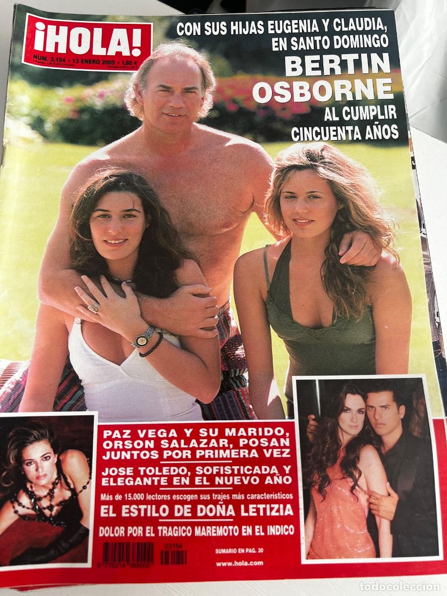 Coleccionismo de Revista Hola: &iexcl;HOLA! N&ordm; 3154. ENERO 2005. BERT&Iacute;N OSBORNE CON SUS HIJAS, EUGENIA Y CLAUDIA AL CUMPLIR 50 A&Ntilde;OS.