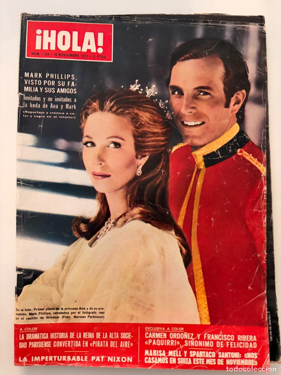 Coleccionismo de Revista Hola: &iexcl;HOLA! N&ordm; 1524. NOVIEMBRE 1973. MARK PHILLIPS, VISTO POR SU FAMILIA Y SUS AMIGOS. LEER.