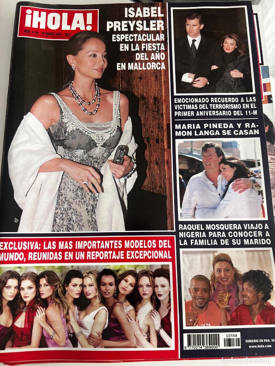 Coleccionismo de Revista Hola: &iexcl;HOLA! N&ordm; 3164. MARZO 2005. ISABEL PREYSLER ESPECTACULAR EN LA FIESTA DEL A&Ntilde;O EN MALLORCA.