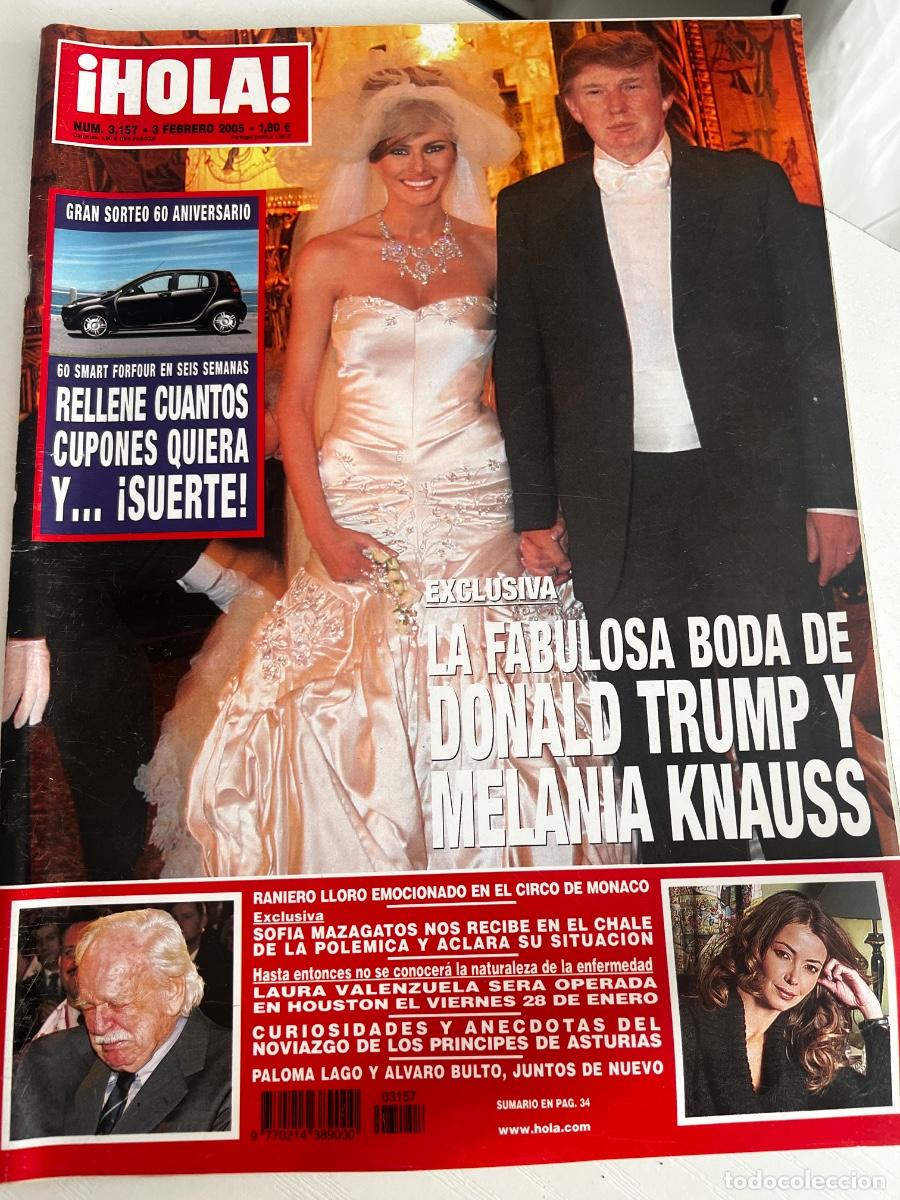 Coleccionismo de Revista Hola: &iexcl;HOLA! N&ordm; 3157. FEBRERO 2005. LA FABULOSA BODA DE DONALD TRUMP Y MELANIE KNAUSS.