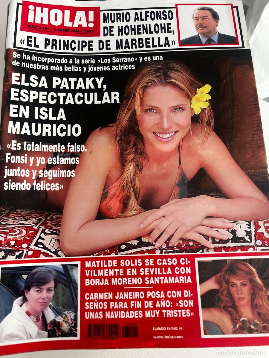 Coleccionismo de Revista Hola: &iexcl;HOLA! N&ordm; 3101. ENERO 2004. ELSA PATAKI ESPECTACULAR EN ISLA MAURICIO.