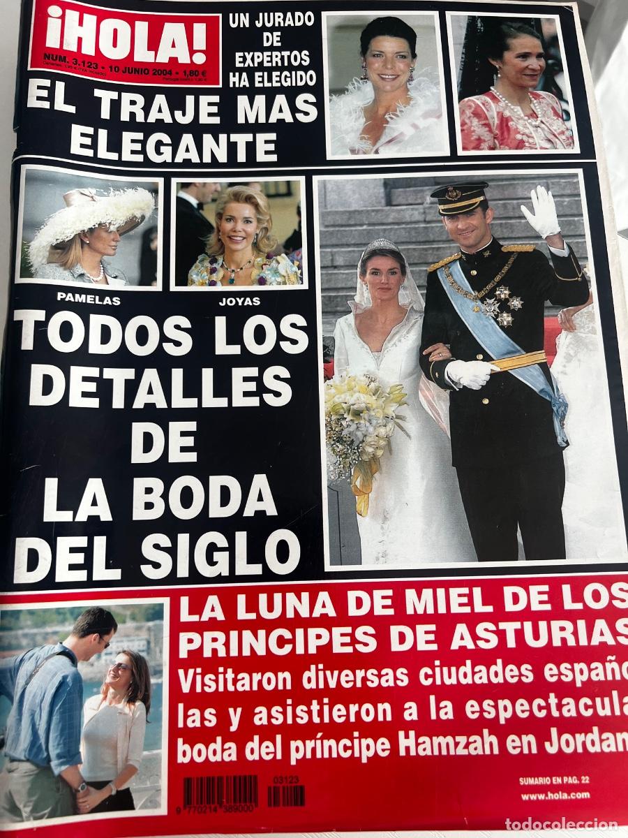 Coleccionismo de Revista Hola: &iexcl;HOLA! N&ordm; 3123. JUNIO 2004. TODOS LOS DETALLES DE LA BODA DEL SIGLO DE LOS PR&Iacute;NCIPES DE ASTURIAS.
