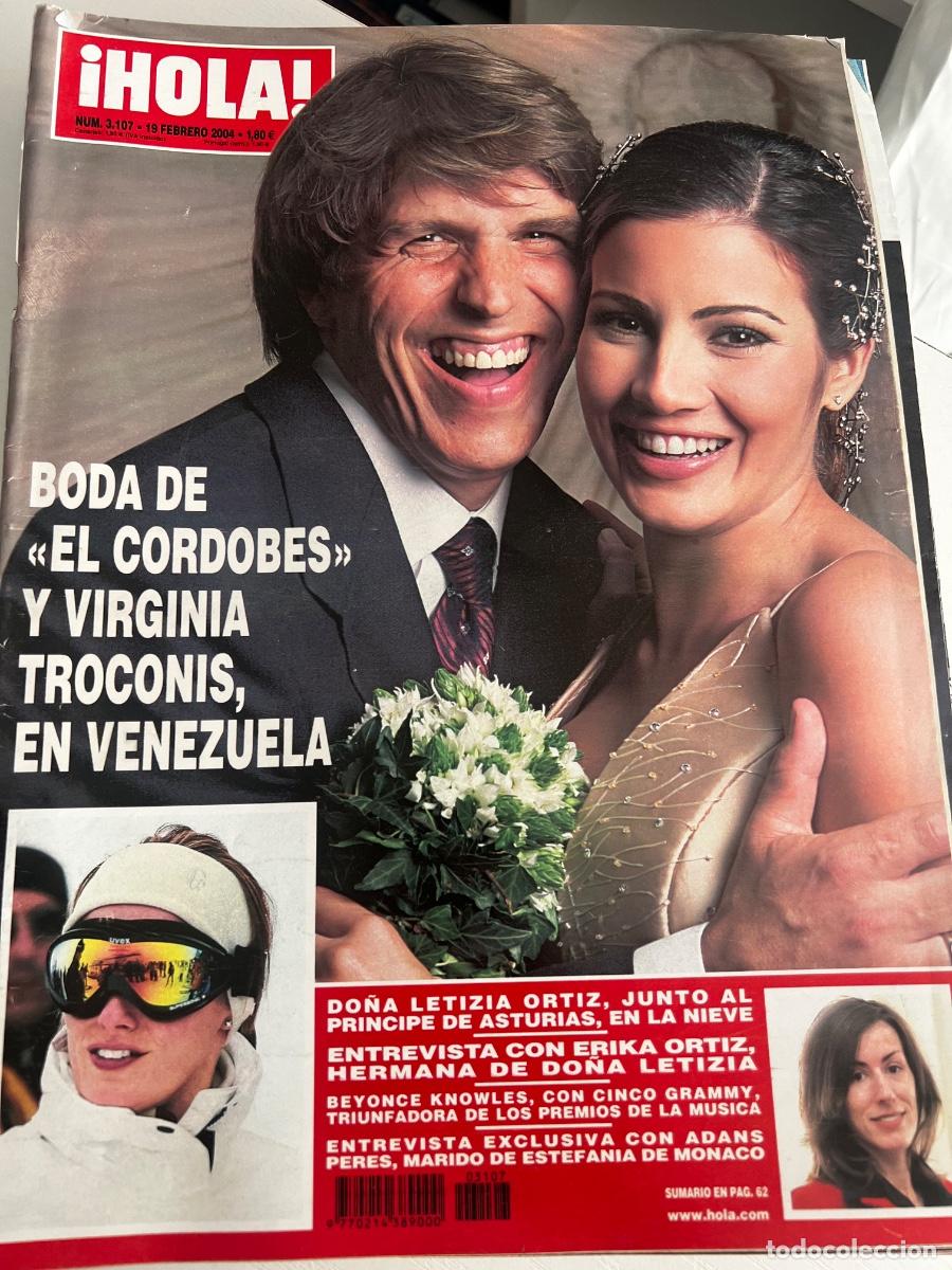 Coleccionismo de Revista Hola: &iexcl;HOLA! N&ordm; 3107. FEBRERO 2004. BODA DEL CORDOB&Eacute;S Y VIRGINIA TROC&Oacute;NIS EN VENEZUELA