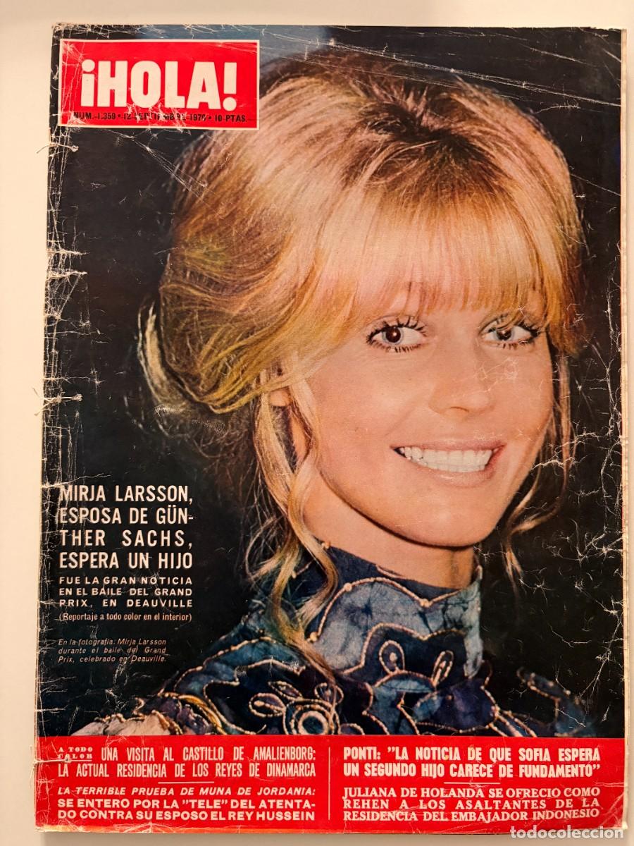 Coleccionismo de Revista Hola: &iexcl;HOLA! N&ordm; 1359. SEPTIEMBRE 1970. MIRJA LARSSON, ESPOSA DE G&Uuml;NTHER SACHS, ESPERA UN HIJO. LEER.
