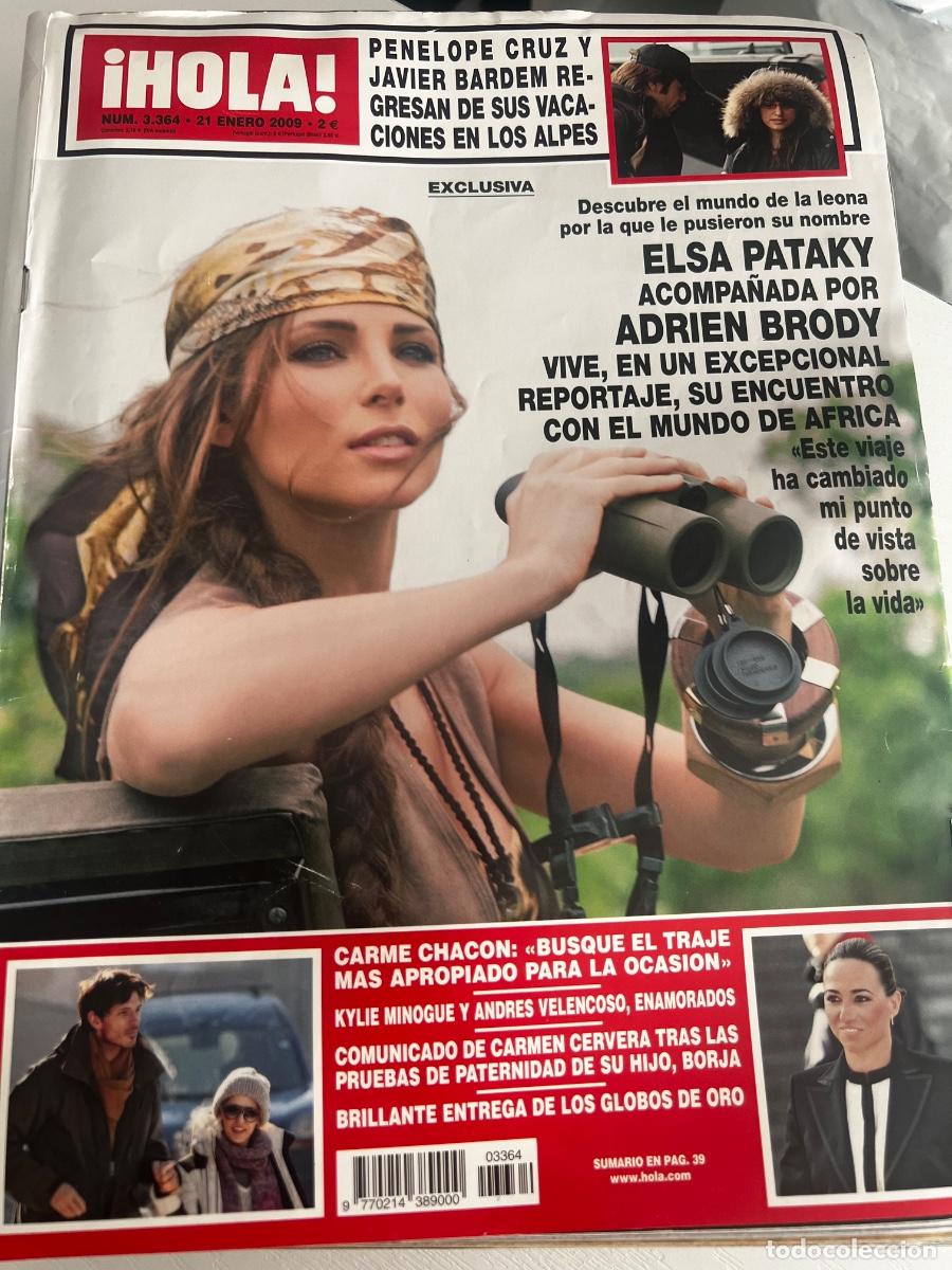 Coleccionismo de Revista Hola: &iexcl;HOLA! N&ordm; 3364. ENERO 2009. ELSA PATAKI ACOMPA&Ntilde;ADA POR ADRIEN BRODY con el mundo de &Aacute;frica