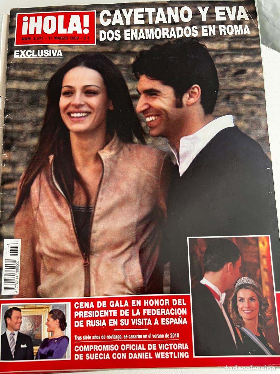 Coleccionismo de Revista Hola: &iexcl;HOLA! N&ordm; 3371. MARZO 2009. CAYETANO Y EVA DOS ENAMORADOS EN ROMA.