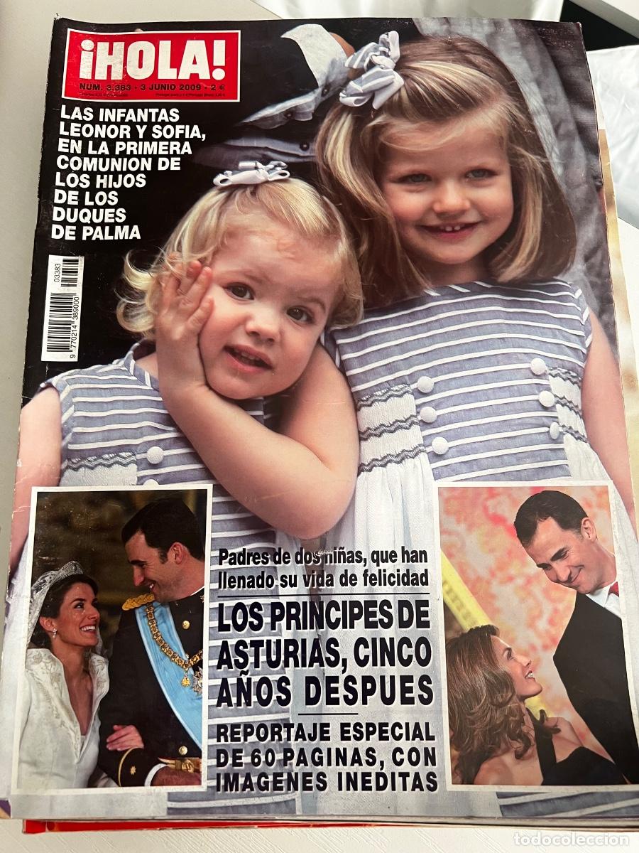 Coleccionismo de Revista Hola: &iexcl;HOLA! N&ordm; 3383. JUNIO 2009. LAS INFANTAS, LEONOR Y SOF&Iacute;A EN LA PRIMERA COMUNI&Oacute;N DE SUS PRIMOS