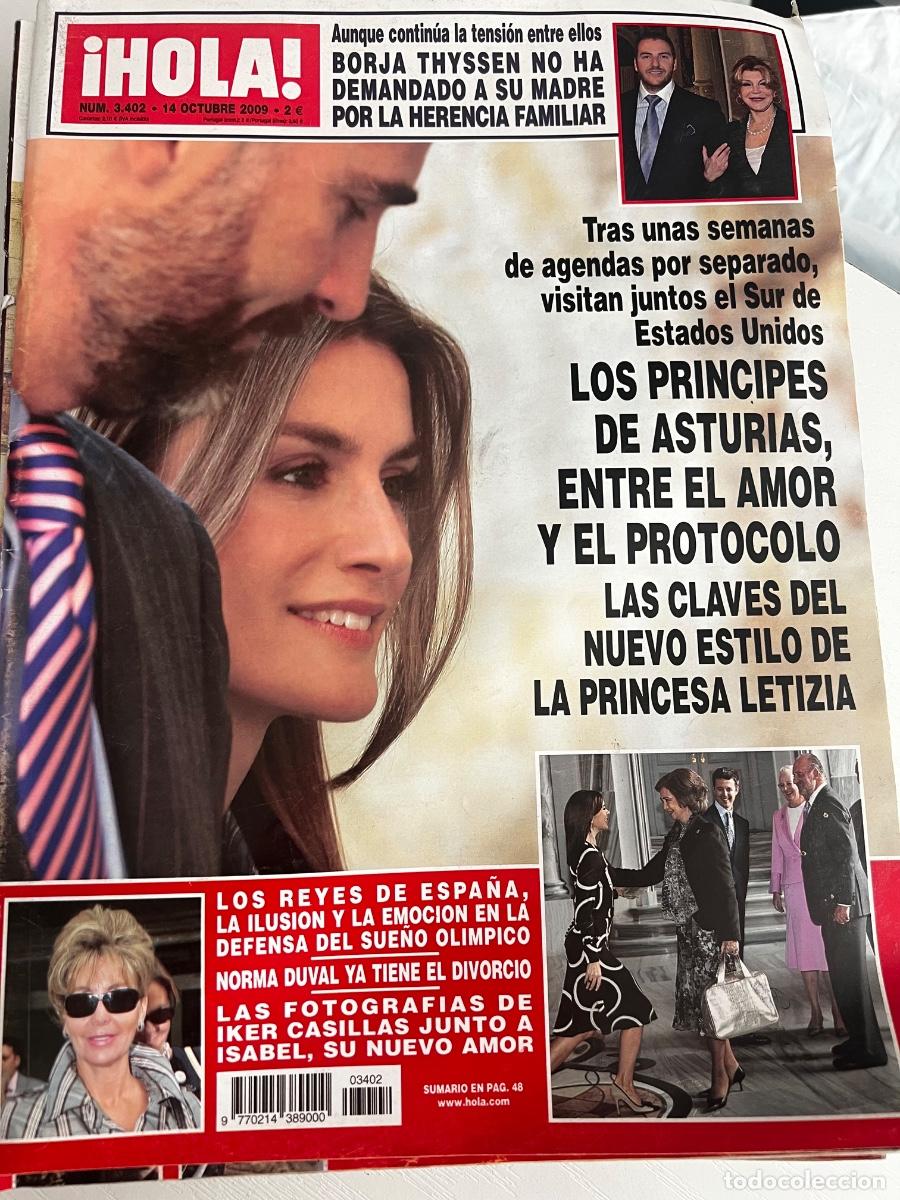 Coleccionismo de Revista Hola: &iexcl;HOLA! N&ordm; 3402. OCTUBRE 2009. LOS PR&Iacute;NCIPES DE ASTURIAS ENTRE EL AMOR Y EL PROTOCOLO.
