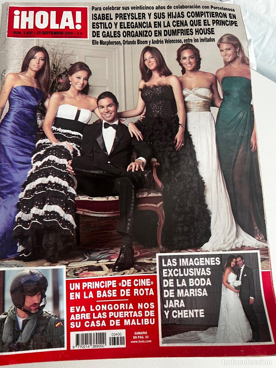 Coleccionismo de Revista Hola: &iexcl;HOLA! N&ordm; 3400. SEPTIEMBRE 2009. ISABEL PREYSLER Y SUS HIJAS COMPITIERON EN ESTILO Y ELEGANCIA.