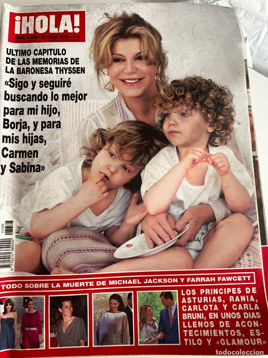 Coleccionismo de Revista Hola: &iexcl;HOLA! N&ordm; 3388. JULIO 2009. &Uacute;LTIMO CAP&Iacute;TULO DE LAS MEMORIAS DE LA BARONESA THYSSEN