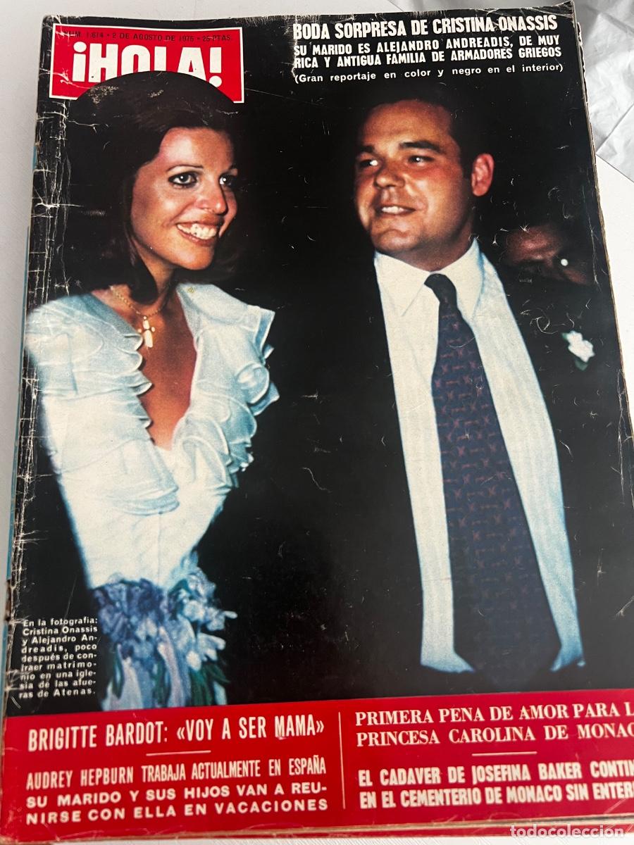 Coleccionismo de Revista Hola: &iexcl;HOLA! N&ordm; 1614. AGOSTO 1975. BODA SORPRESA DE CRISTINA OASIS Y ALEJANDRO ANDREADIS