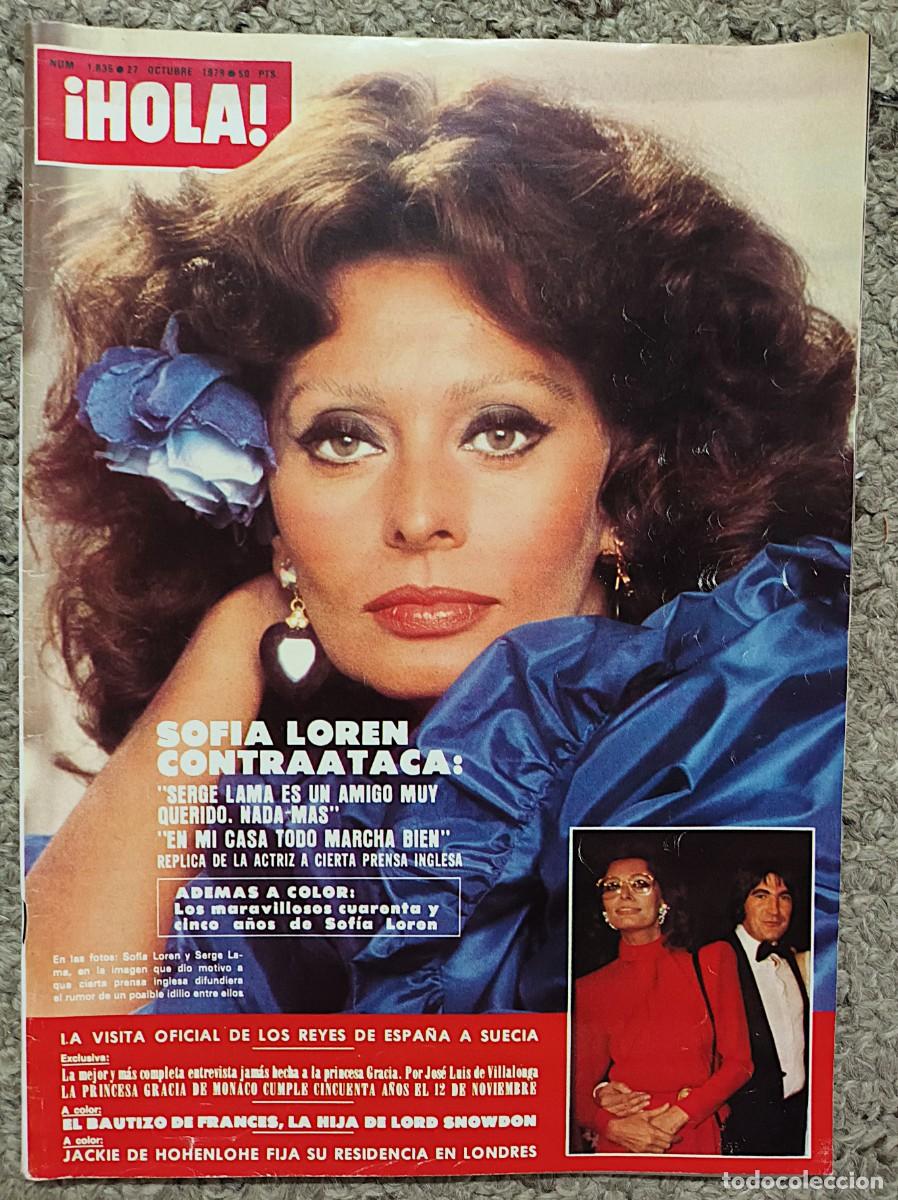 Coleccionismo de Revista Hola: REVISTA &iexcl;HOLA !N &ordm; 1.835 DE 27 DE OCTUBRE DE 1979 : SOF&Iacute;A LOREN