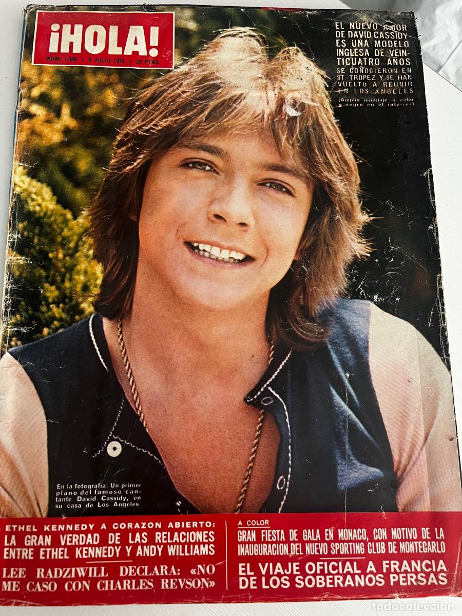 Coleccionismo de Revista Hola: &iexcl;HOLA! N&ordm; 1588. JULIO 1975. EL NUEVO AMOR DE DAVID CASSIDY ES UNA MODELO INGLESA DE 24 A&Ntilde;OS.
