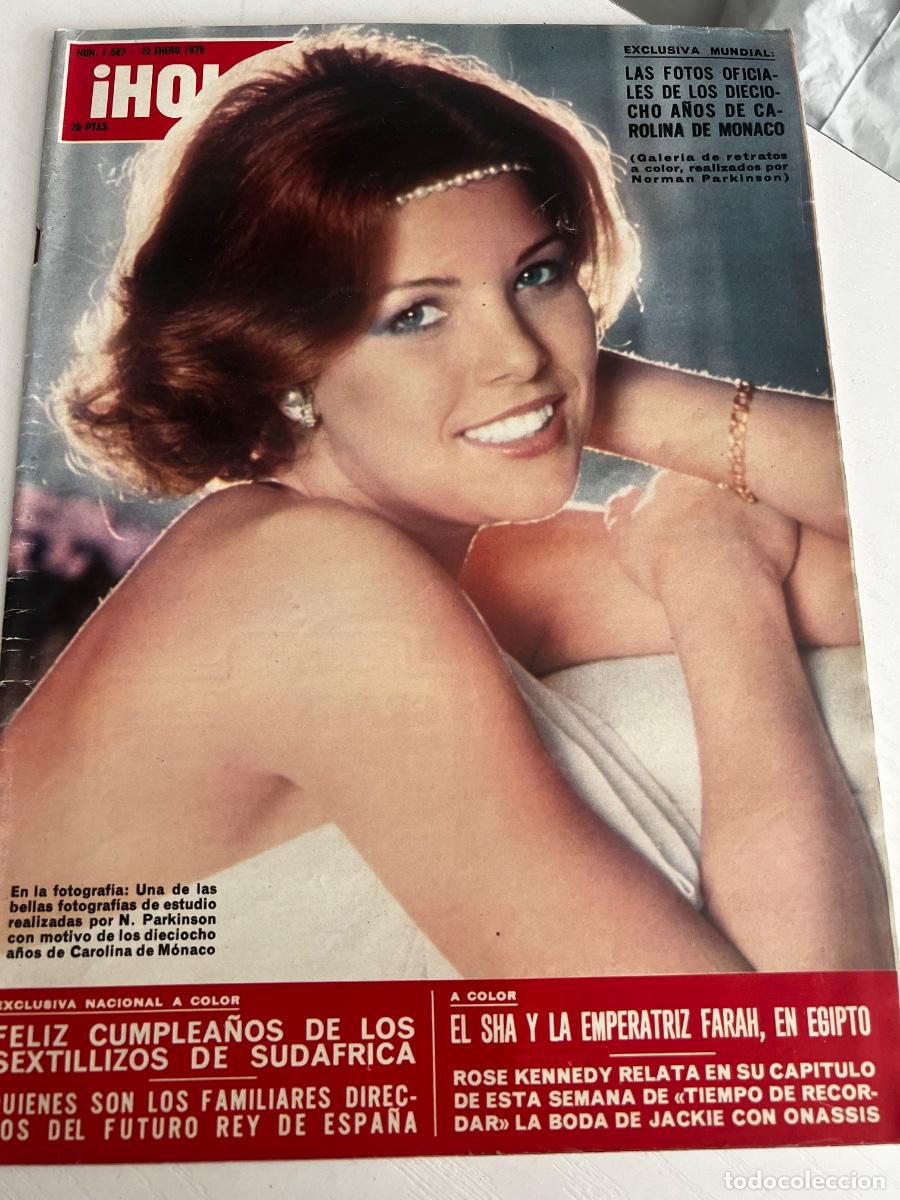 Coleccionismo de Revista Hola: &iexcl;HOLA! N&ordm; 1587. ENERO 1975. LAS FOTOS OFICIALES DE LOS 18 A&Ntilde;OS DE CAROLINA DE M&Oacute;NACO.