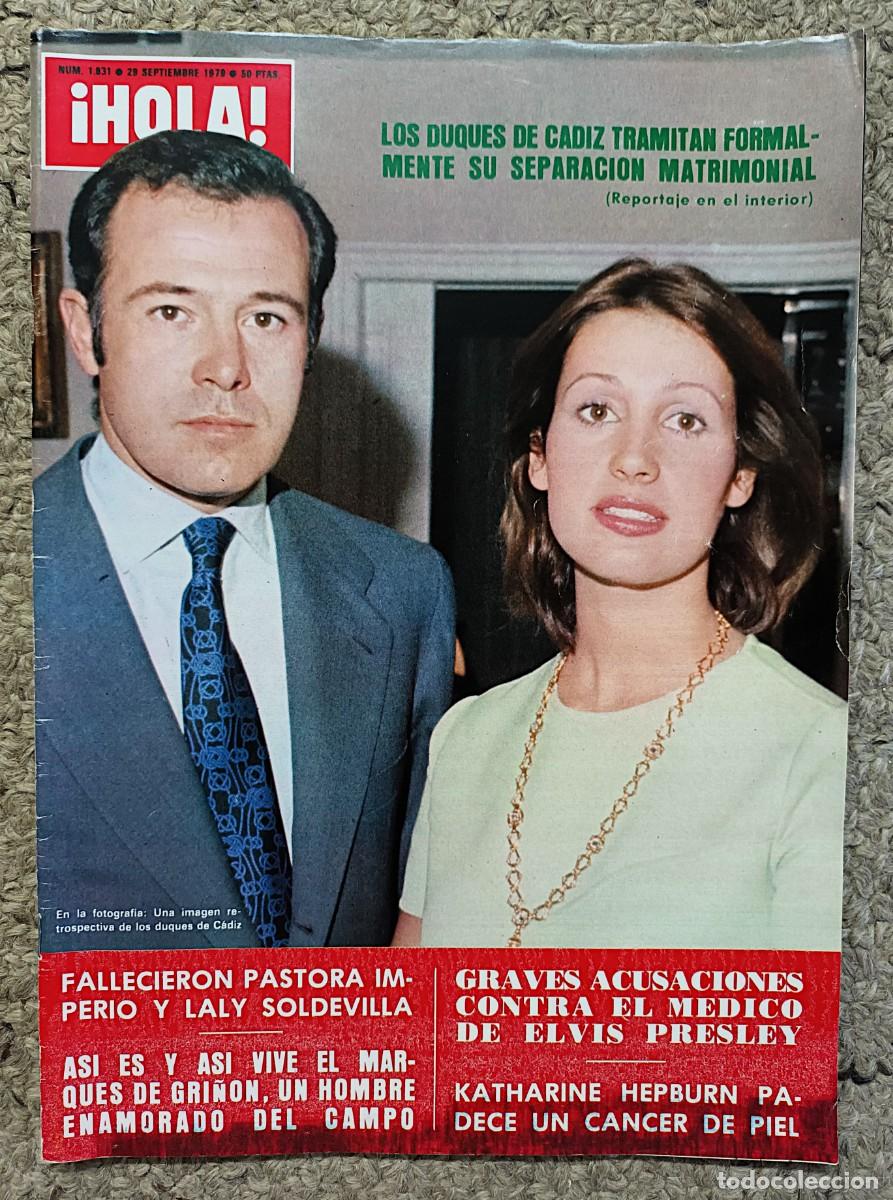 Coleccionismo de Revista Hola: REVISTA &iexcl;HOLA! N &ordm; 1.831 DE 29 DE SEPTIEMBRE DE 1979 : DUQUES DE C&Aacute;DIZ