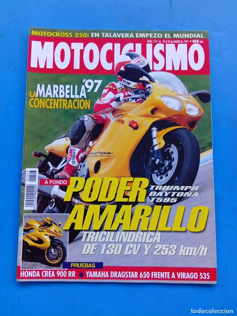 Coleccionismo de Revista Hola: MOTOCICLISMO. N&ordm; 1517. MARZO 1997. PRUEBA: TRIUMPH DAYTONA T 595. YAMAHA XVS 650 DRAG STAR... LEER.
