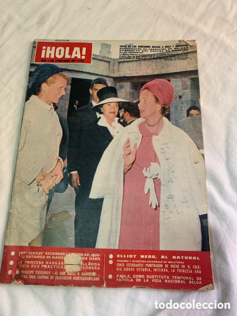Coleccionismo de Revista Hola: Revista Hola noviembre 1965