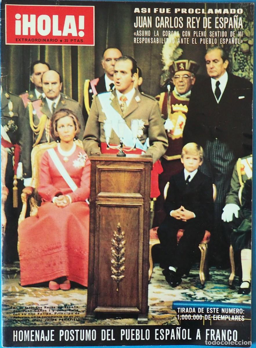 Coleccionismo de Revista Hola: REVISTA HOLA: EXTRAORDINARIO. HOMENAJE POSTUMO A FRANCO.