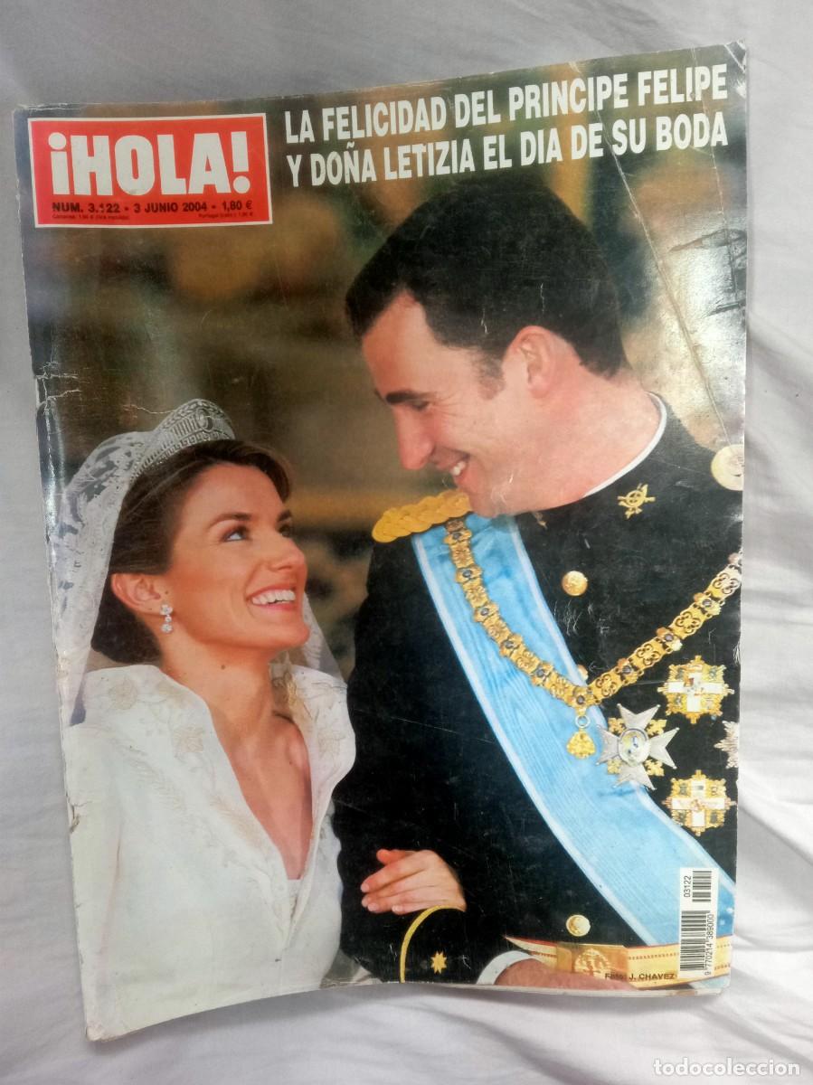Coleccionismo de Revista Hola: Revista Hola n. 3122 La felicidad del pr&iacute;ncipe Felipe y do&ntilde;a Letizia el dia de su boda