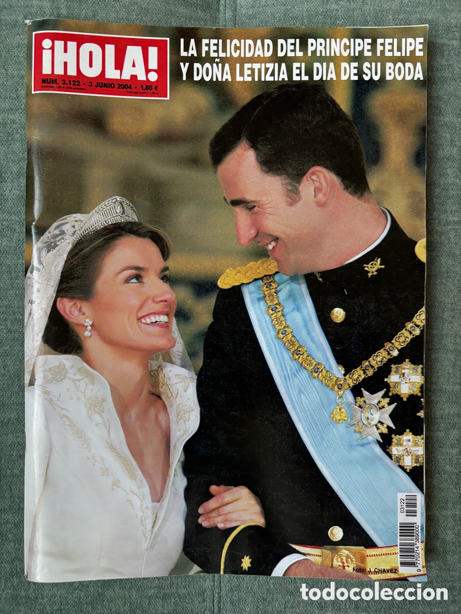 Coleccionismo de Revista Hola: (L860) Revista Hola n&ordm; 3122 Boda Pr&iacute;ncipe Felipe y Do&ntilde;a Letizia 2004