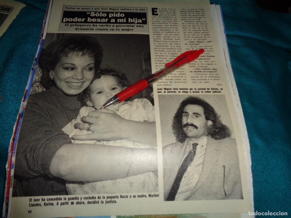 Coleccionismo de Revista Hola: RECORTE : KARINA CON SU HIJA. DIEZ MINUTOS, MARZO 1991