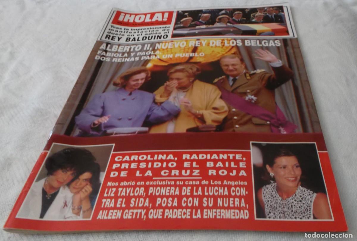 Coleccionismo de Revista Hola: revista hola manifestacion de duelo en el adios al rey Balduino n&ordm; 2558 a&ntilde;o 1993