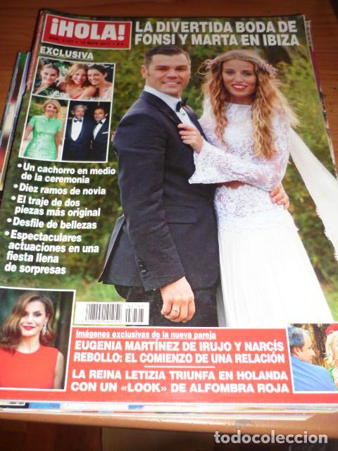 Coleccionismo de Revista Hola: REVISTA *HOLA* N&ordm; 3797 - 10 MAYO 2017 - DIVERTIDA BODA DE FONSI Y MARTA EN IBIZA