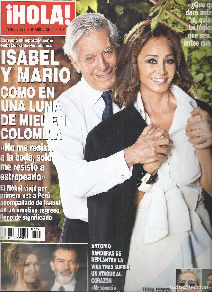 Coleccionismo de Revista Hola: REVISTA *HOLA* N&ordm; 3792 - 5 ABRIL 2017 - ISABEL PREYSLER Y MARIO EN COLOMBIA