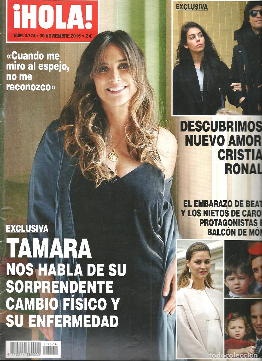 Coleccionismo de Revista Hola: REVISTA *HOLA* N&ordm; 3774 - 30 NOV 2016 - TAMARA CAMBIO FISICO, CRISTIANO RONALDO,... VER SUMARIO