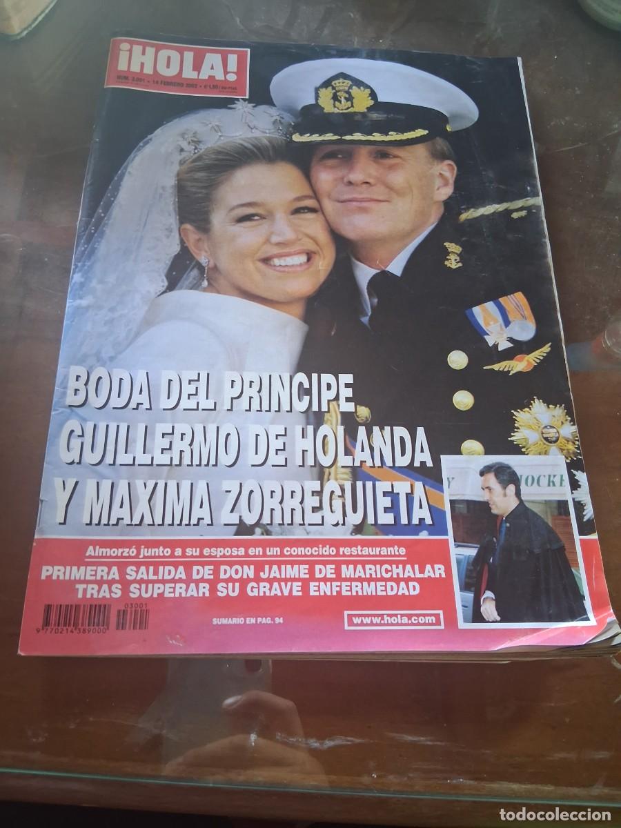 Coleccionismo de Revista Hola: Revista Hola 3001 principe Guillermo de Holanda Premios Goya Juanito valderrama M&oacute;nica Hoyos