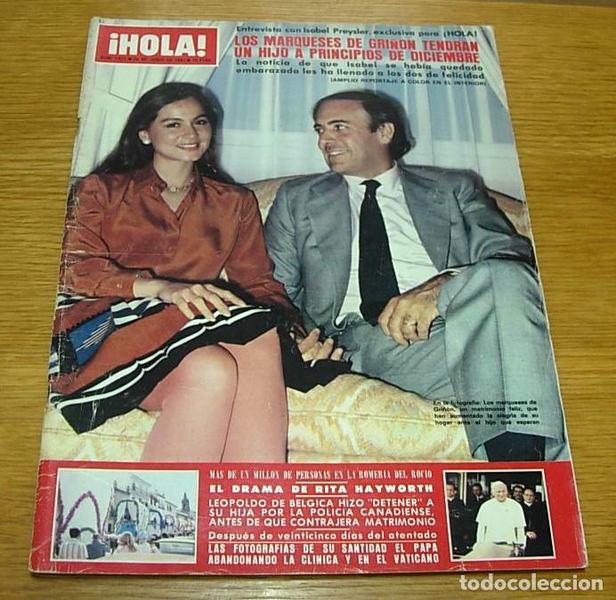 Coleccionismo de Revista Hola: Revista HOLA n&ordm; 1921 ISABEL PRESYLER BROOKE SHIELDS MARISOL ABBA el OVNI de Canarias 1981 Completa