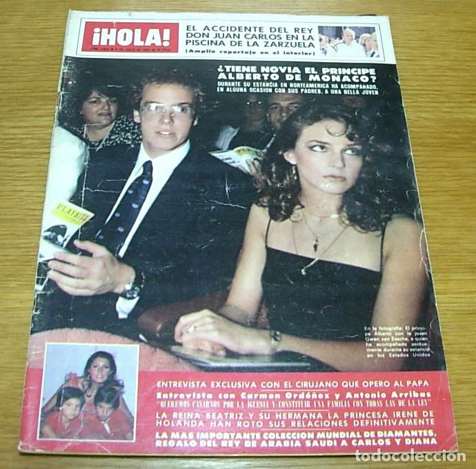 Coleccionismo de Revista Hola: Revista HOLA n&ordm; 1923 PRINCIPE ALBERTO de MONACO ELKE SOMMER BACCARA NURIA ESPERT 1981 Completa