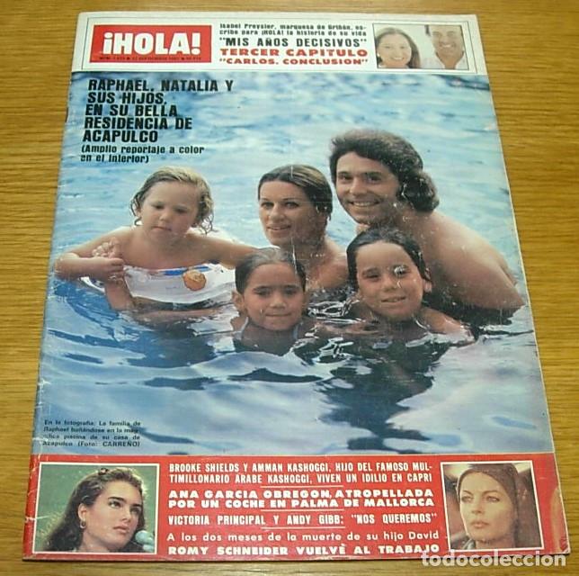 Coleccionismo de Revista Hola: Revista HOLA n&ordm; 1933 RAPHAEL SYDNE ROME SANCHO GRACIA DUSKO POPOV ABBA VOYAGER II 1981 Completa