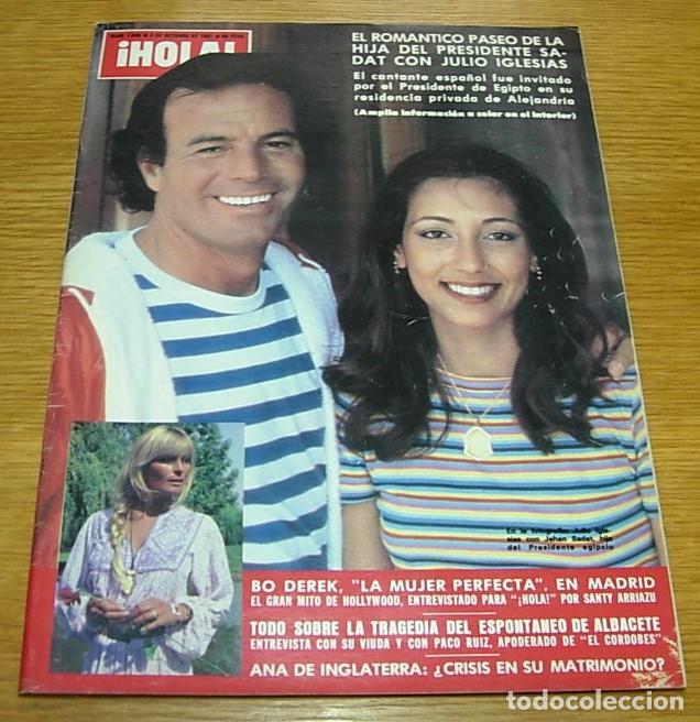 Coleccionismo de Revista Hola: Revista HOLA n&ordm; 1936 JULIO IGLESIAS MARGARET TRUDEAU BIBI SALISACHS BO DEREK Miss Espa&ntilde;a 81 Completa
