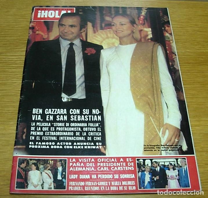 Coleccionismo de Revista Hola: Revista HOLA n&ordm; 1937 BEN GAZZARA NADIA COMANECI TWIGGY Completa con folleto SEAT 131 SUPERMIRAFIORI