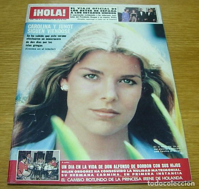 Coleccionismo de Revista Hola: Revista HOLA n&ordm; 1940 CAROLINA DE MONACO MIGUEL BOSE ABBA 1981 Completa con folleto RENAULT 20 TX