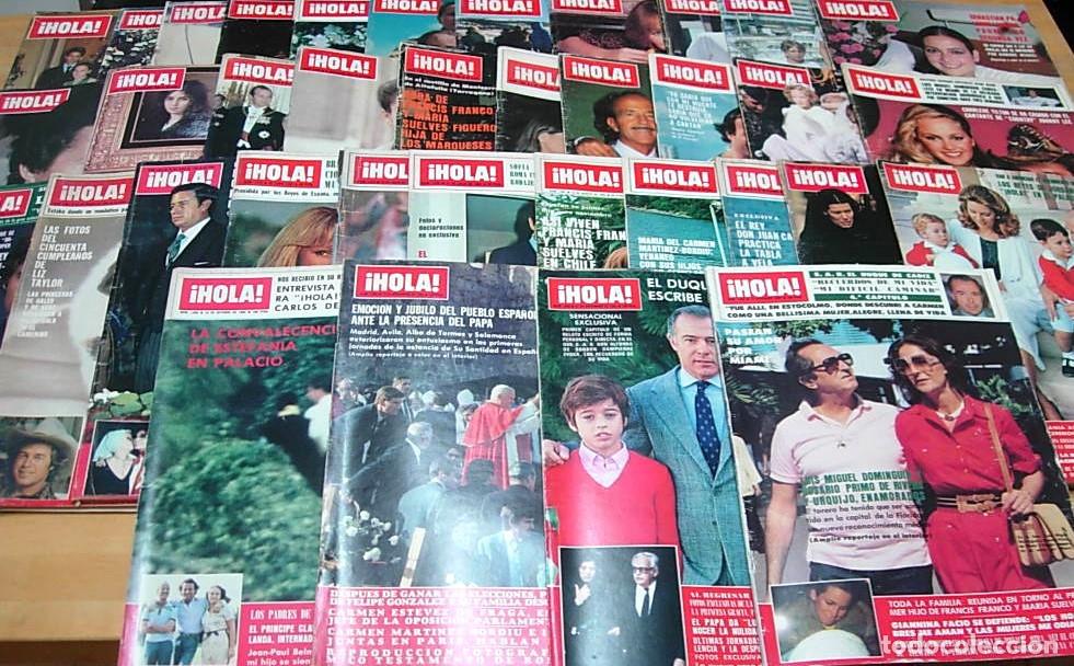 Coleccionismo de Revista Hola: Lote de 36 x Revistas HOLA &iexcl;HOLA! 1980 y 1982