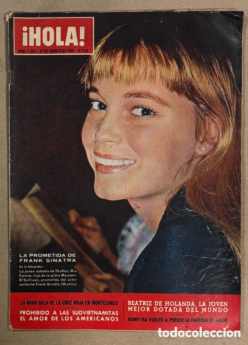 Coleccionismo de Revista Hola: HOLA N&deg; 1095 (1965), MIA FARROW, THE BEATLES, BEATRIZ DE HOLANDA, ROMY SCHNEIDER,