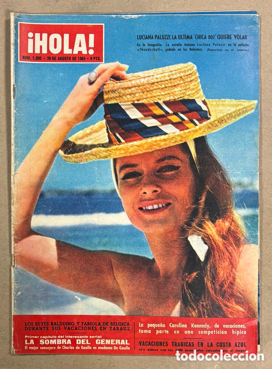 Coleccionismo de Revista Hola: HOLA N&deg; 1096 (1965), LUCIANNA PALUZZI, BALDUINO Y FABIOLA, VIRNA LISI, PAUL MCCARTNEY,&hellip;