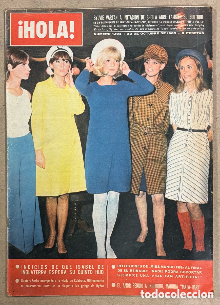 Coleccionismo de Revista Hola: HOLA N&deg; 1104 (1965), SYLVIE BARTAN, CARY GRANT, ROMINA POWER, BALDUINO Y FABIOLA,&hellip;