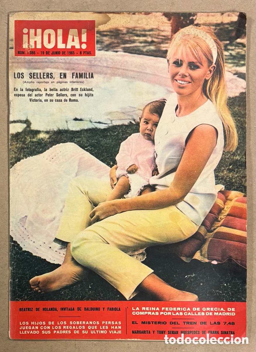 Coleccionismo de Revista Hola: HOLA N&deg; 1086 (1965). BRITT ECKLUND, BEATRIZ DE HOLANDA, REINA FEDERICA, THE BEATLES,&hellip;