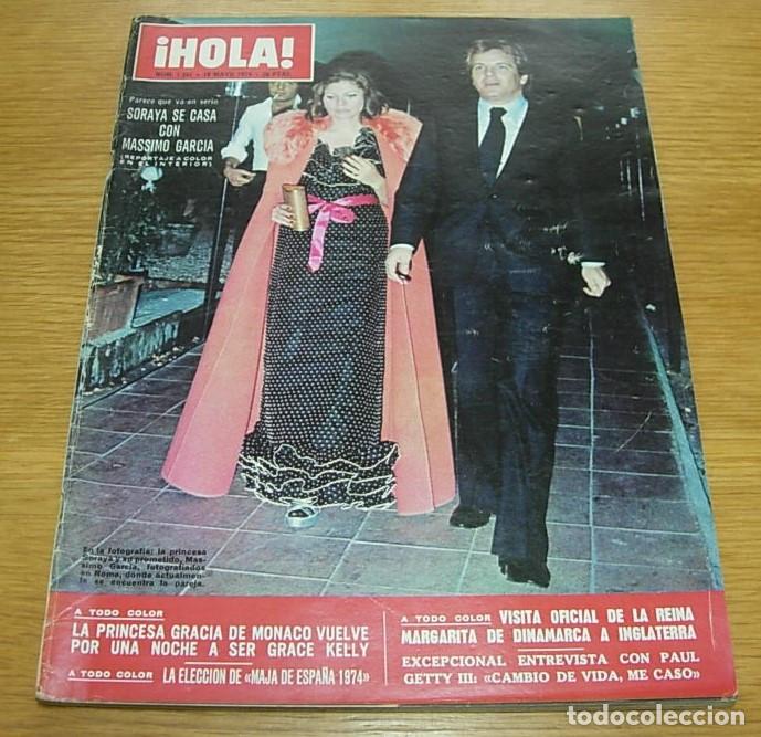 Coleccionismo de Revista Hola: Revista HOLA n&ordm; 1551 SORAYA GRACE KELLY MIREILLE MATHIEU CHARLOTTE RAMPLING MAJA DE ESPA&Ntilde;A 1974