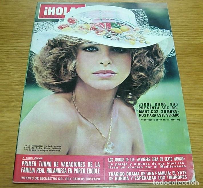 Coleccionismo de Revista Hola: Revista HOLA n&ordm; 1560 Portada SYDNE ROME '74 Funeral PERON Celebridades en la Final Mundial de F&uacute;tbol